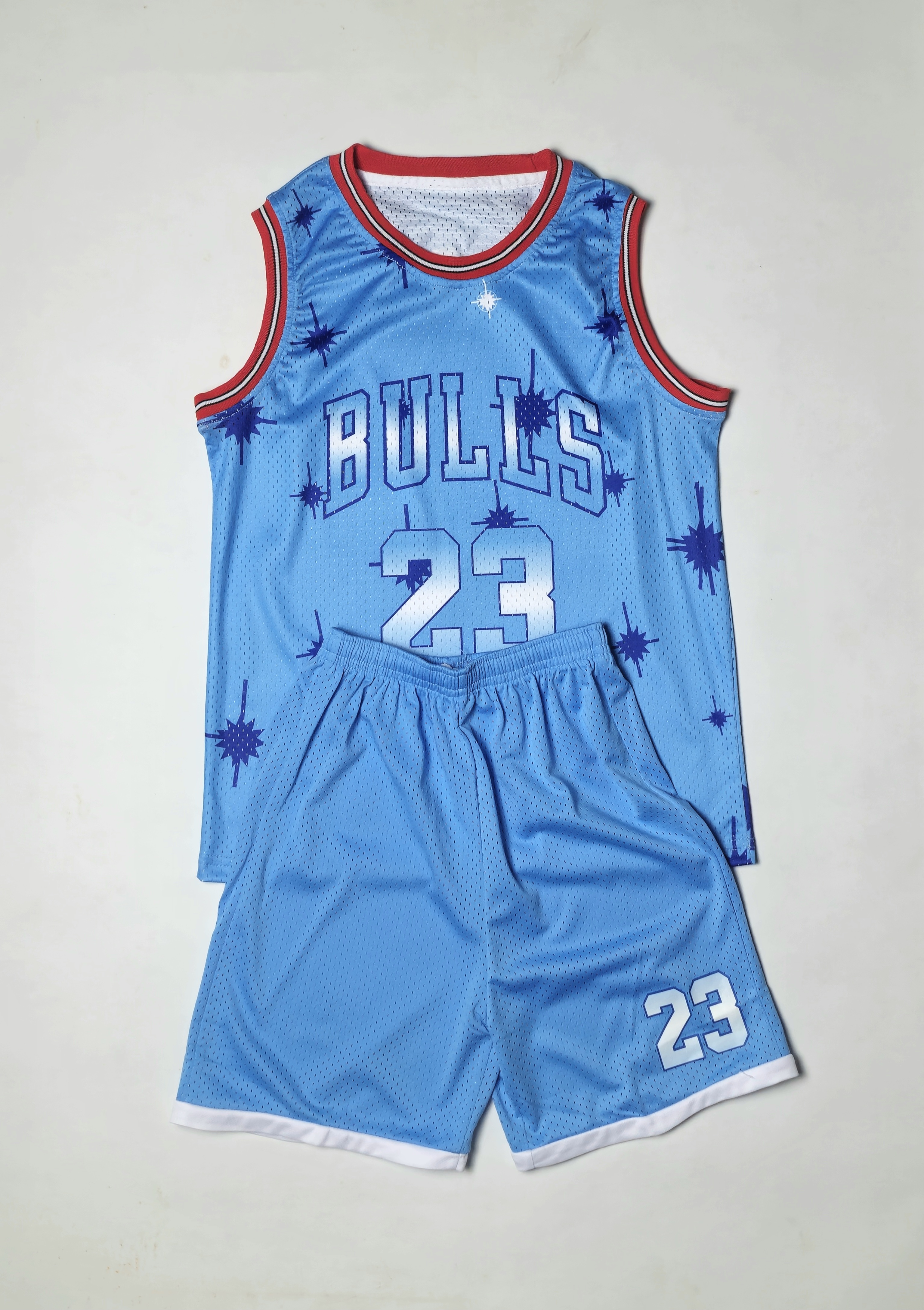 ست بسکتبالی بچگانه شیکاگو بولز آبی_blueChicago_Bulls_Kids_Michael_Jordan_23_Set