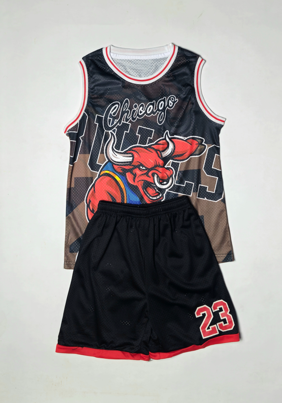 ست بسکتبالی بچگانه شیکاگو بولز طرح گاو_Chicago_Bulls_Kids_Michael_Jordan_23_Set
